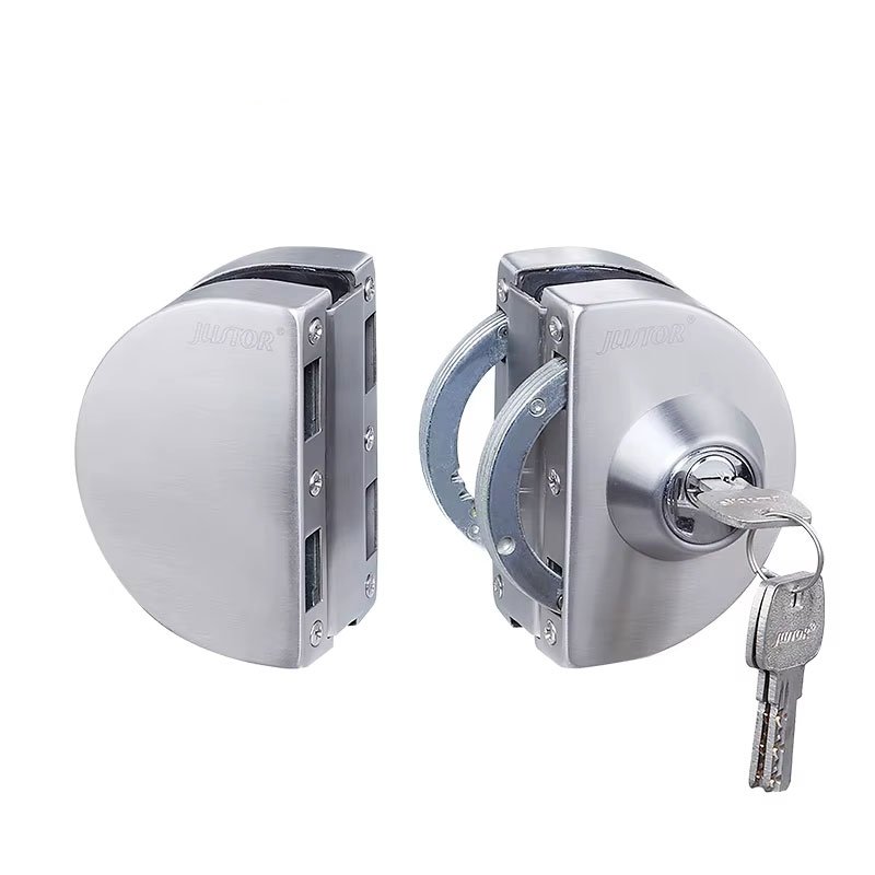 Glass door lock